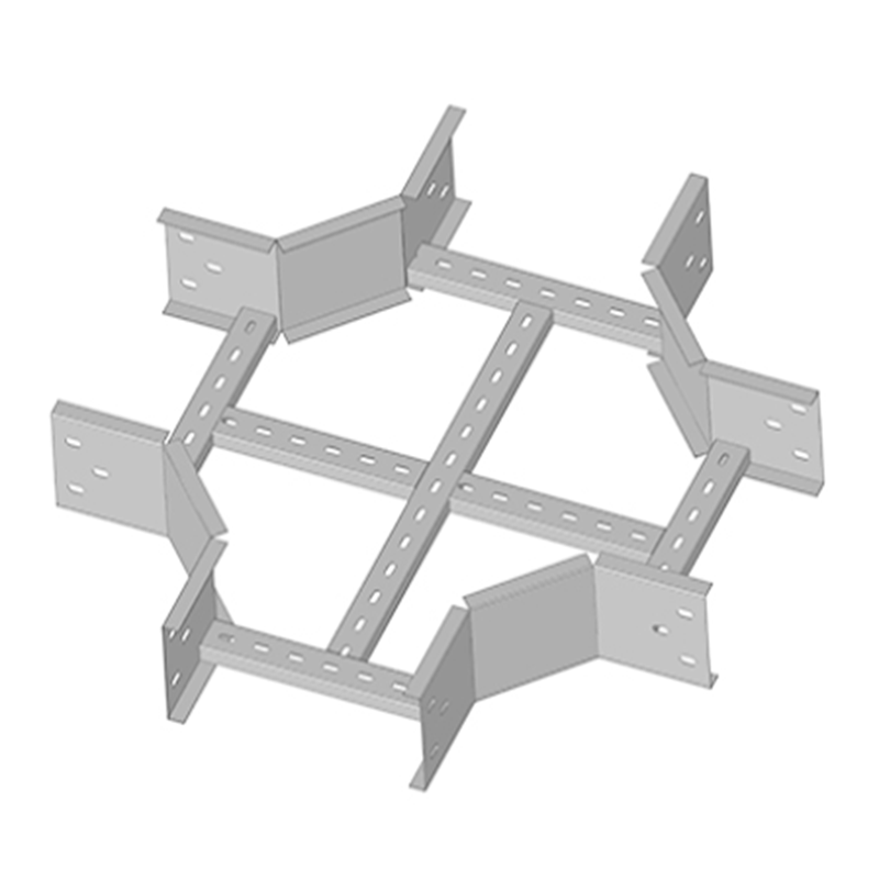 Ngã 4 ngang thang cáp W400xH100xT1.5mm